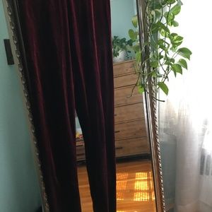 Modcloth Red Velvet Leggings!